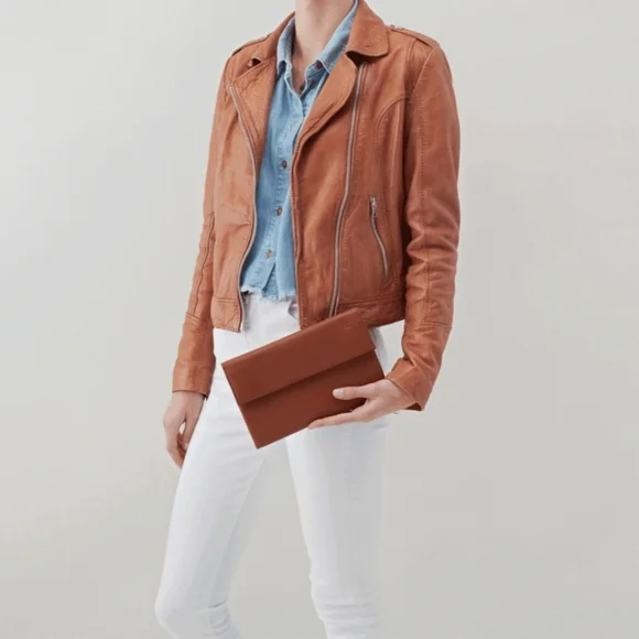 HOBO Toffee Brown Wristlet Clutch - Picture 3 of 10